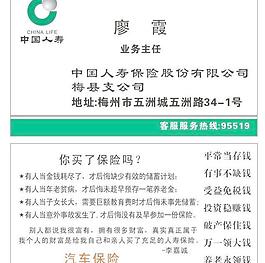 中國(guó)人壽名片圖片