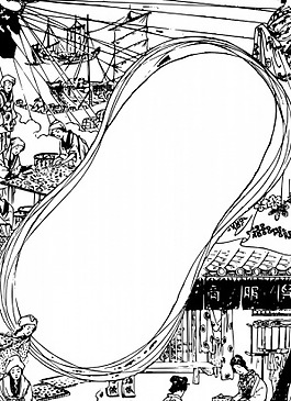 亞洲制絲幀矢量圖像