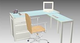 辦公家具3dmax素材圖片
