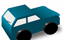 卡通車矢量圖形