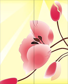 玫瑰花移門