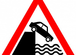 河岸道路矢量標志