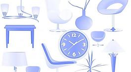 時(shí)尚居家元素筆刷圖片