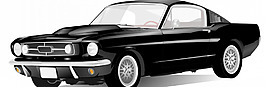 美國運(yùn)動汽車矢量圖