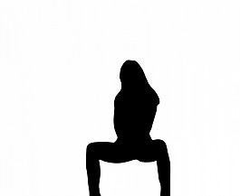 女人的剪影