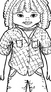 年輕女孩矢量剪貼畫