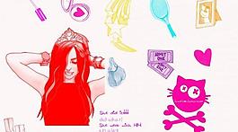 女孩最愛用品筆刷圖片