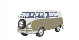 露營(yíng)車矢量圖像