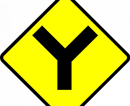y-road警示标志矢量图
