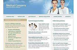 醫院網頁模板圖片