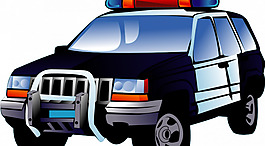 警車矢量圖像