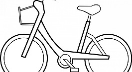 自行車矢量輪廓