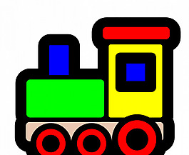 機(jī)車玩具矢量插畫