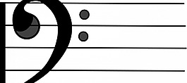 低音譜號矢量圖像