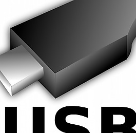 USB閃存驅動器的矢量插圖