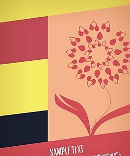 花卉插畫(huà)背景圖片