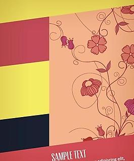 花卉插畫背景圖片