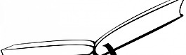 打開書插畫矢量