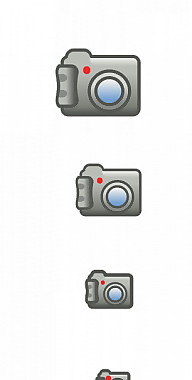 數(shù)碼照相機(jī)圖標(biāo)矢量圖像