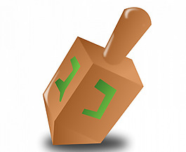光明節(jié)陀螺矢量插畫