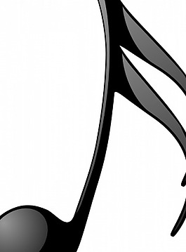 八分音符的矢量绘图