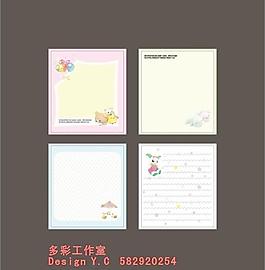 卡通便簽本內頁圖片