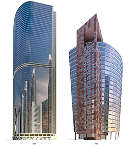 时尚建筑大楼