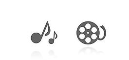 音樂影視創意logo