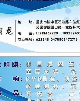 創(chuàng)意藍色名片模板圖片