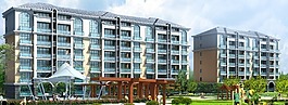 现代建筑群多层住宅小区3D模型设计