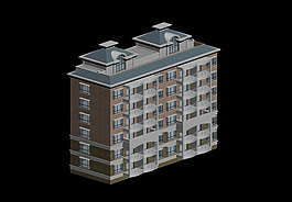 獨(dú)棟建筑3D模型設(shè)計(jì)