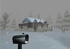 冰天雪地的場景