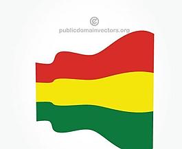 波浪玻利維亞矢量標志