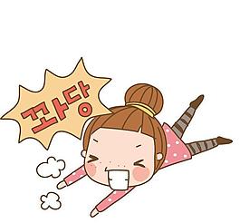 撒嬌 卡通兒童圖片