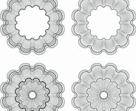 文憑證書(shū)防偽花紋設(shè)計(jì)圖片