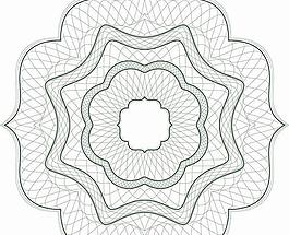 文憑證書(shū)防偽花紋設(shè)計(jì)圖片