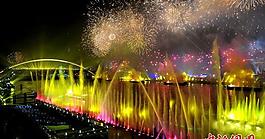 中國上海世博會(huì)煙火夜景