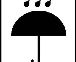 怕雨標識圖片