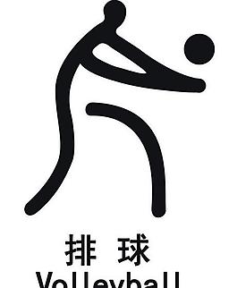 運動簡筆畫——排球