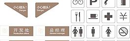 旅游景點木質導視牌小標志設計