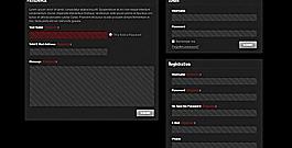 網頁注冊登錄框psd素材