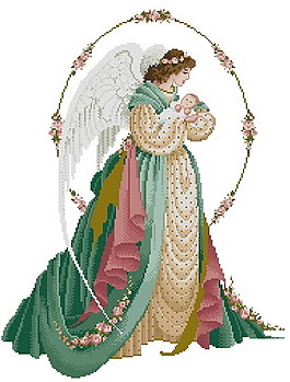 漂亮女性十字繡