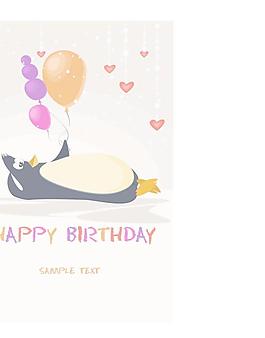 矢量圖生日快樂卡