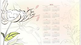 2013年日历矢量图2