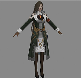 一个女人模型