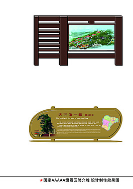景區簡介牌