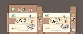 花菇禮盒包裝矢量素材cdr