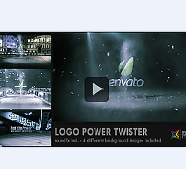 動畫旋轉模糊展示LOGO