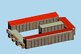 學(xué)校建筑群3D模型設(shè)計