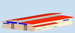 常規(guī)廠房建筑群3D模型設(shè)計